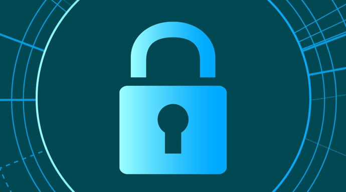 blue online privacy lock